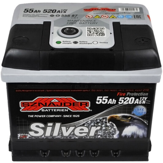 Акумулятор SZNAJDER 6 CT-55-R Silver 55587