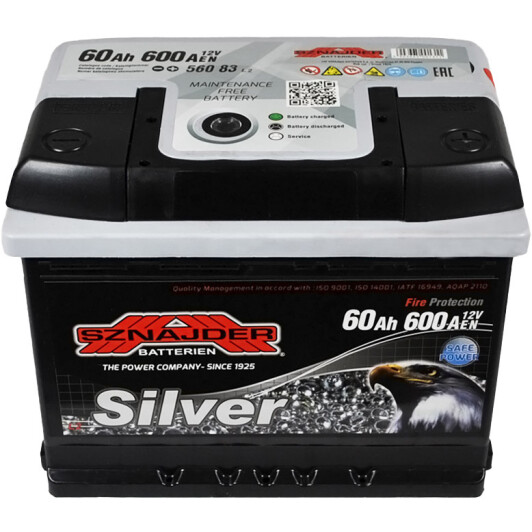 Акумулятор SZNAJDER 6 CT-60-R Silver 56083