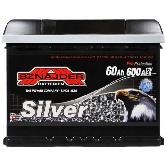 Акумулятор SZNAJDER 6 CT-60-R Silver 56083