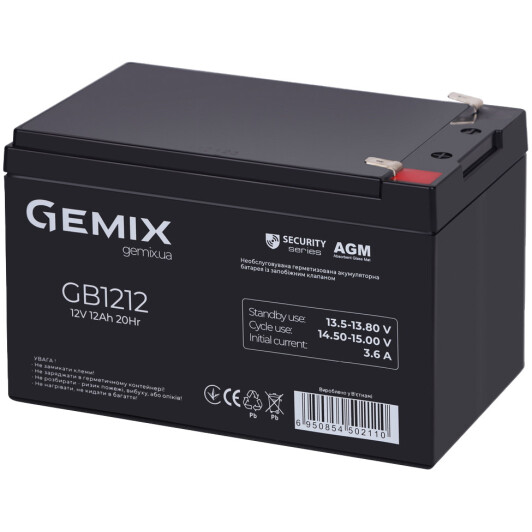 Акумулятор для ДБЖ Gemix GB GB1212 10700204 12 Аг 12 В