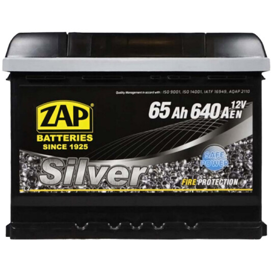 Акумулятор ZAP 6 CT-65-L Silver 56585Z