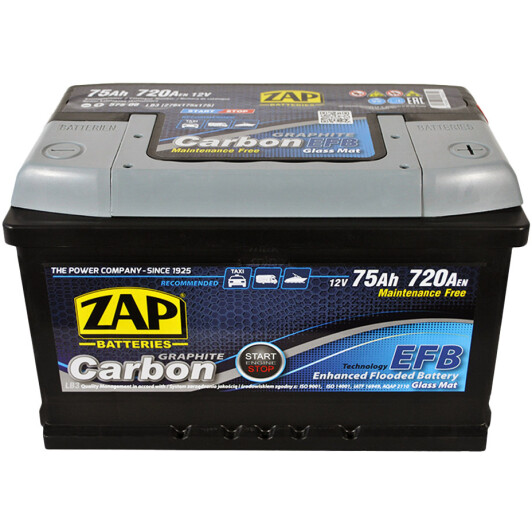 Акумулятор ZAP 6 CT-75-R Carbon 57508Z