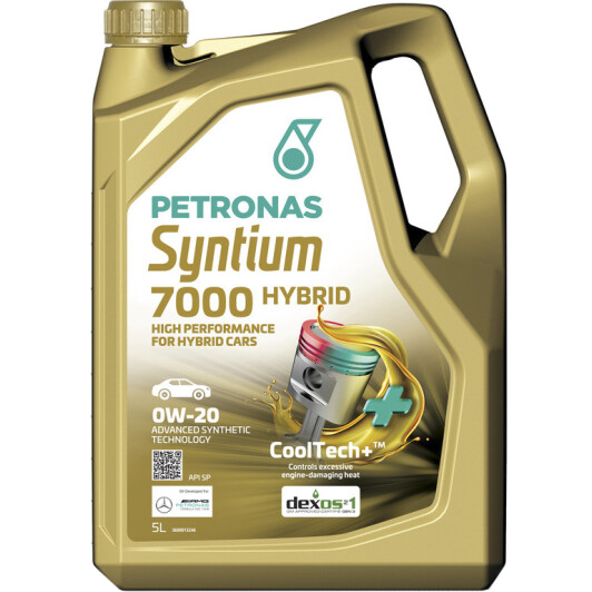 Масло Petronas Syntium 7000 Hybrid 0W-20 5 л на Dacia Logan