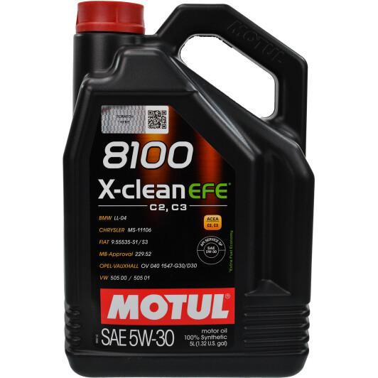Масло Motul 8100 X-Clean EFE 5W-30 5 л на Mitsubishi Pajero