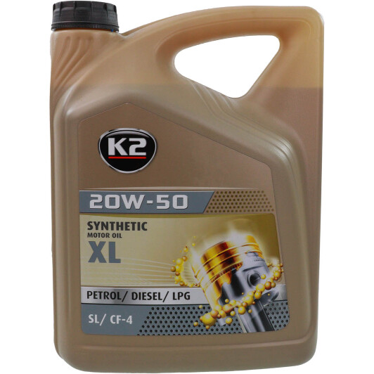 Масло K2 XL 20W-50 5 л на MINI Cooper