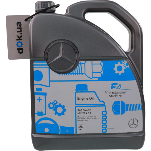 Масло Mercedes-Benz MB 229.51 5W-30 5 л на Mitsubishi Pajero