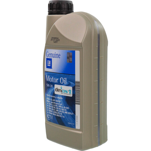 Масло General Motors Dexos2 5W-30 для Chrysler 300C 1 л на Chrysler 300C