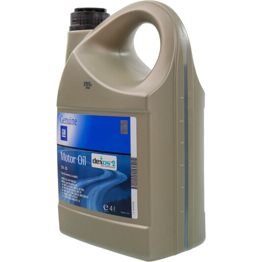 Масло General Motors Dexos2 5W-30 для Chrysler 300C 4 л на Chrysler 300C