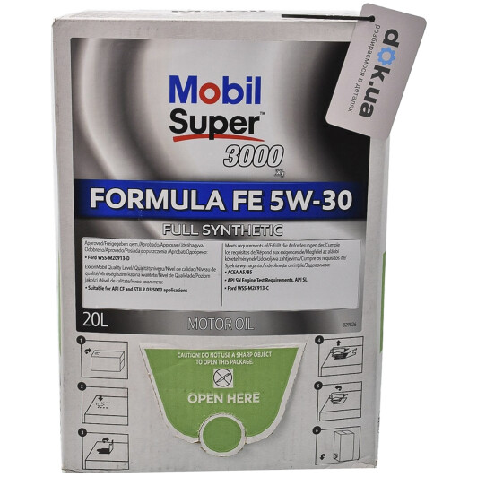 Олива Mobil Super 3000 X1 Formula FE 5W-30 20 (box) л на Isuzu Rodeo