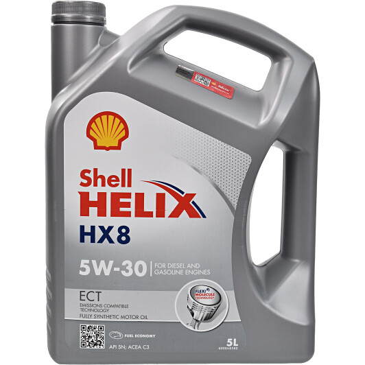 Масло Shell Helix HX8 ECT 5W-30 для Porsche Cayenne 5 л на Porsche Cayenne