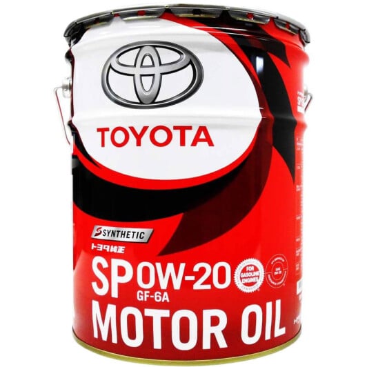 Моторное масло Toyota SP 0W-20 20 л на Kia Retona