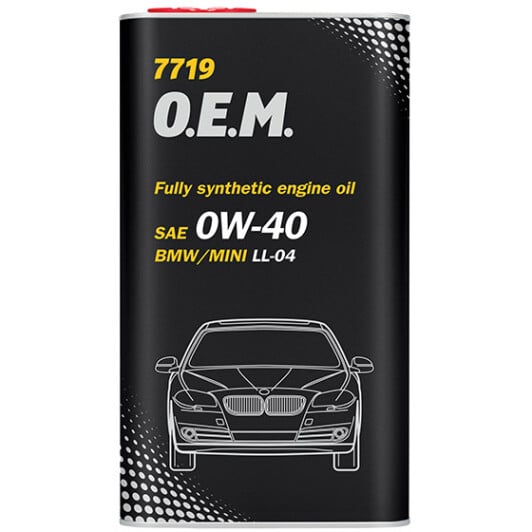 Моторное масло Mannol O.E.M. For BMW 0W-40 на Peugeot 1007