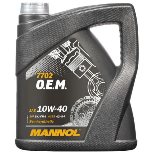 Моторное масло Mannol O.E.M. For Chevrolet Opel 10W-40 4 л на Peugeot 505