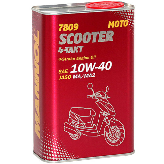 Mannol Scooter 4-Takt 10W-40, 1 л (MN7809-1ME) моторное масло 4T 1 л