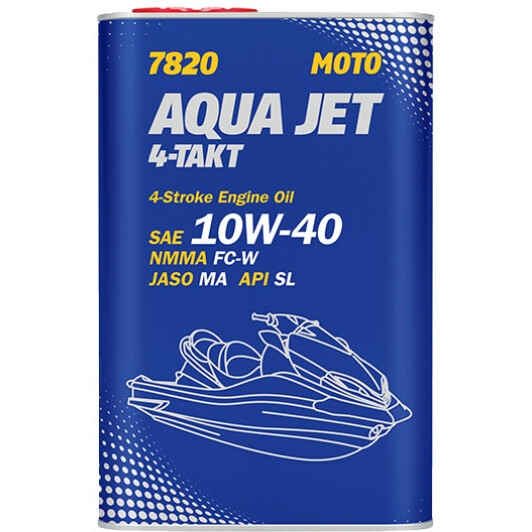 Mannol Aqua Jet 4-Takt 10W-40 моторное масло 4T