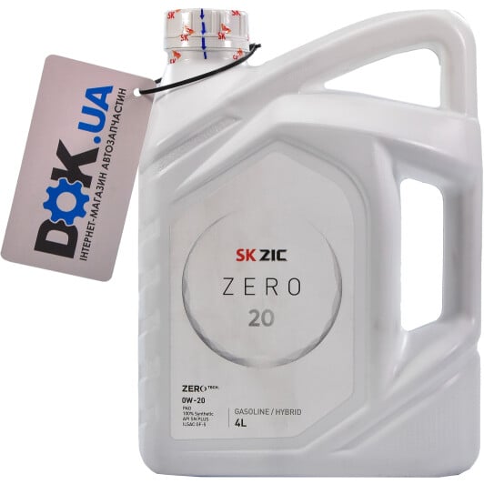 Моторное масло ZIC ZERO 20 0W-20 4 л на Iveco Daily VI
