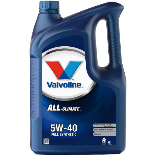 Моторное масло Valvoline All-Climate 5W-40 5 л на Toyota Yaris