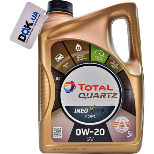 Моторное масло Total Quartz Ineo Xtra V-Drive 0W-20 5 л на Renault 21