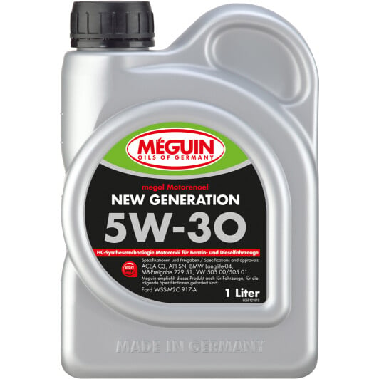 Моторное масло Meguin New Generation 5W-30 1 л на Dodge Ram Van