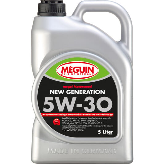 Моторное масло Meguin New Generation 5W-30 5 л на Peugeot 505