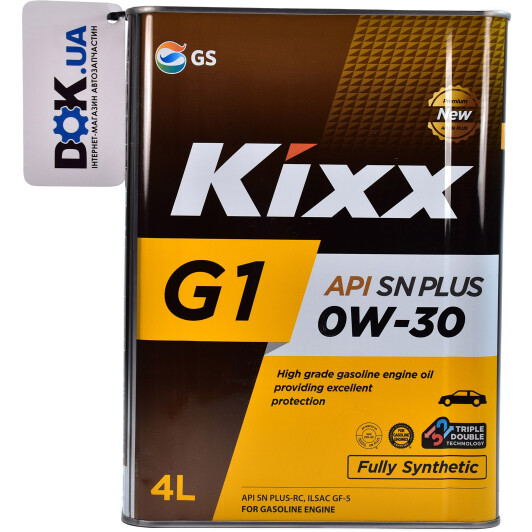 Моторное масло Kixx G1 SN Plus 0W-30 4 л на Hyundai i20
