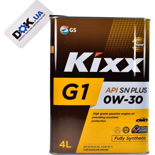 Моторное масло Kixx G1 SN Plus 0W-30 4 л на Chevrolet Lumina
