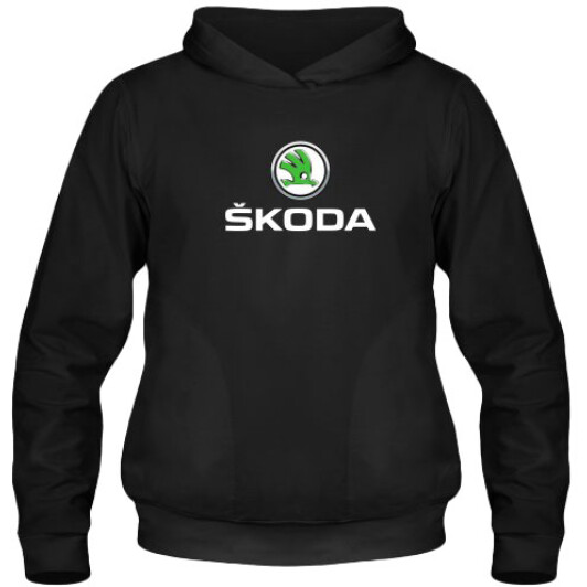 Кенгурушка мужская утепленная Globuspioner Skoda Big Logo спереди чёрный M