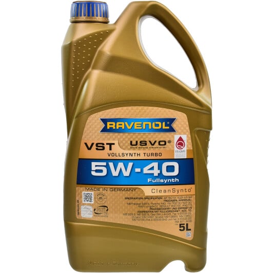 Моторное масло Ravenol VST 5W-40 5 л на Peugeot 107