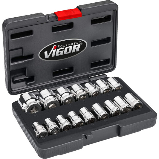 Набір торцевих головок Vigor V7512/17 1/2" (17 пр.)