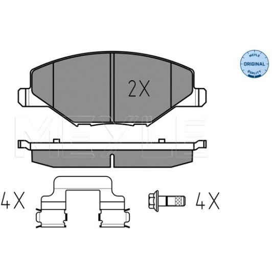 Тормозные колодки Meyle 0252568118