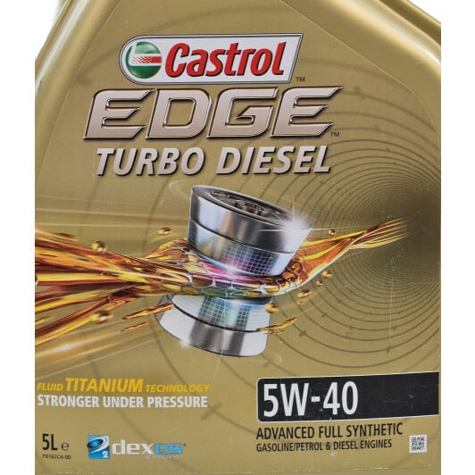 Моторна олива Castrol EDGE Turbo Diesel 5W-40 5 л на Toyota Yaris