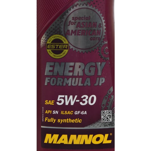 Моторное масло Mannol Energy Formula JP 5W-30 1 л на Jaguar XK