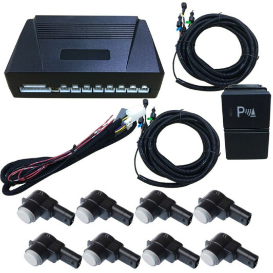 Штатный парктроник Brees NI-XT-14-19 8S Nissan с белыми датчиками