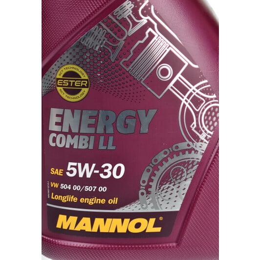 Моторное масло Mannol Energy Combi LL 5W-30 5 л на Peugeot 307