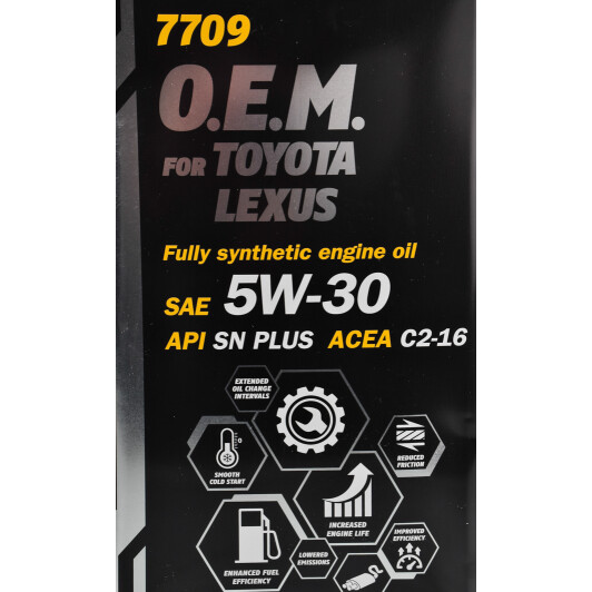 Моторное масло Mannol O.E.M. For Toyota Lexus (Metal) 5W-30 4 л на Toyota Camry