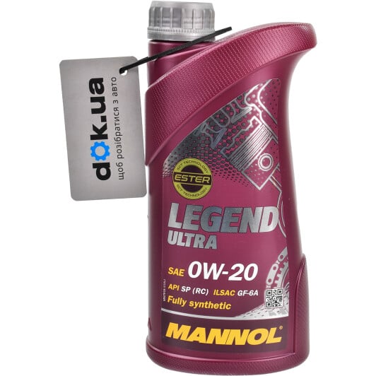 Моторное масло Mannol Legend Ultra 0W-20 1 л на MG ZR