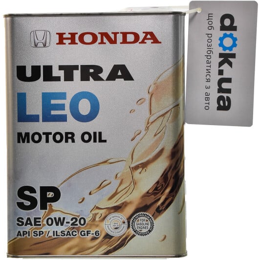 Моторное масло Honda Ultra LEO SP/GF-6 0W-20 на Peugeot 108