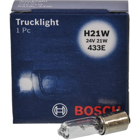 Автолампа Bosch Trucklight H21W BAY9s 21 W прозрачная 1987302533