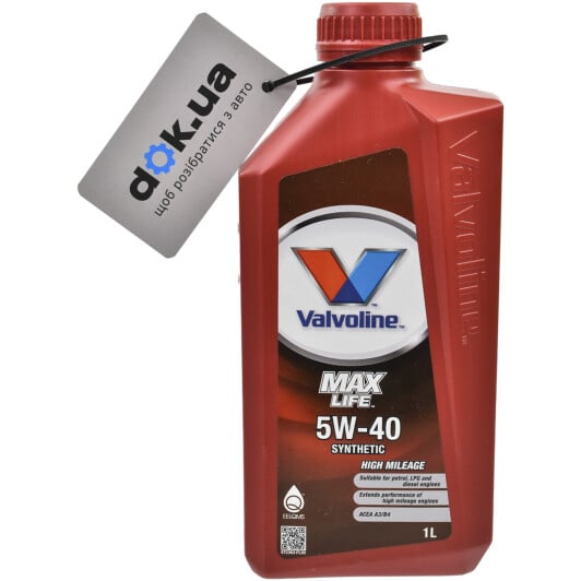 Моторное масло Valvoline MaxLife 5W-40 1 л на Dodge Viper