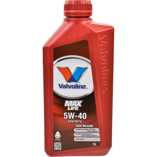 Моторное масло Valvoline MaxLife 5W-40 1 л на Dodge Challenger