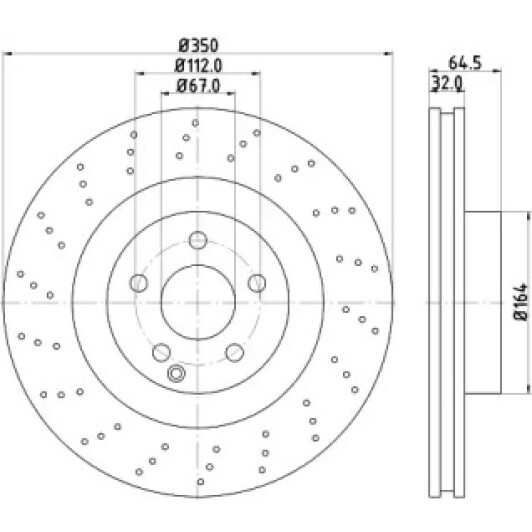 Тормозной диск Behr Hella 8DD355128931