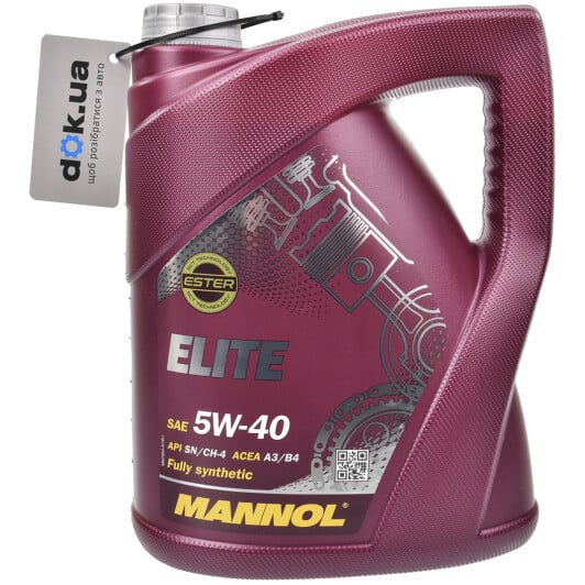 Моторное масло Mannol Elite 5W-40 5 л на Fiat 500