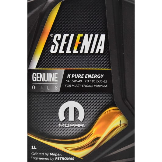 Моторное масло Petronas Selenia K Pure Energy 5W-40 1 л на Alfa Romeo Brera