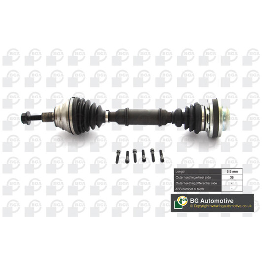 Полуось BGA DS9631L