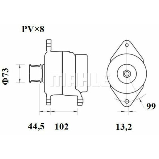 Генератор Mahle mg815