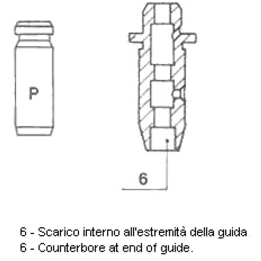 Направляюча клапана Metelli 01s3023