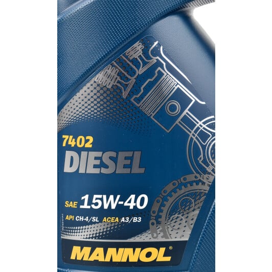 Моторна олива Mannol Diesel 15W-40 5 л на Hyundai Pony