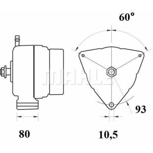 Генератор Mahle MG804