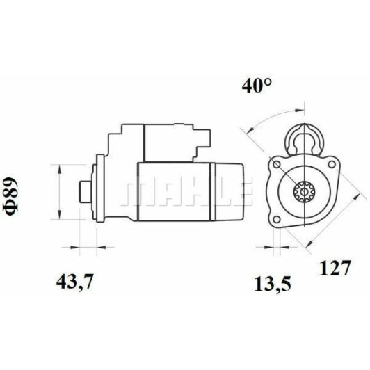 Стартер Mahle MS782