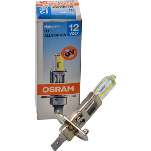 Автолампа Osram AllSeason H1 P14,5s 55 W жовта 64150ALL